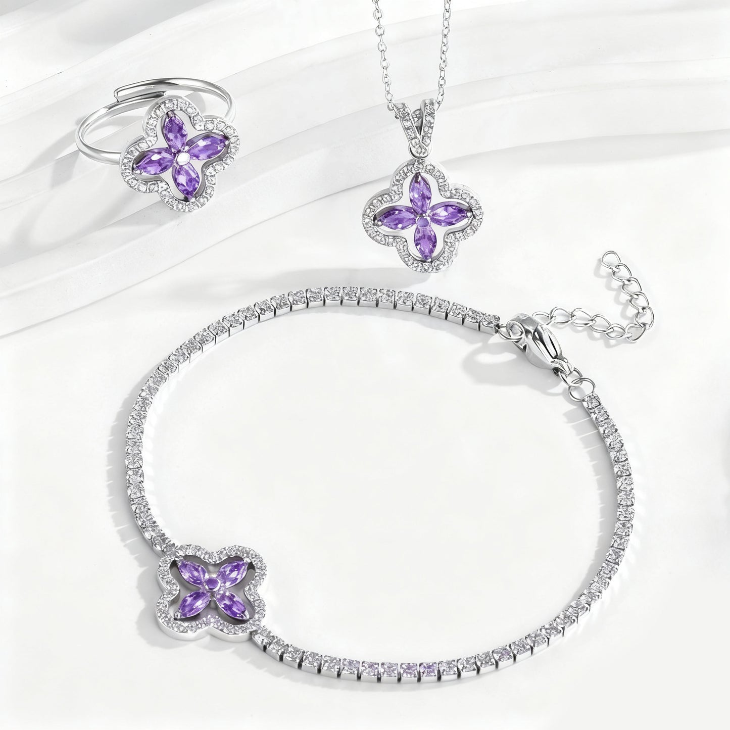 Zircon Clover Glow Set