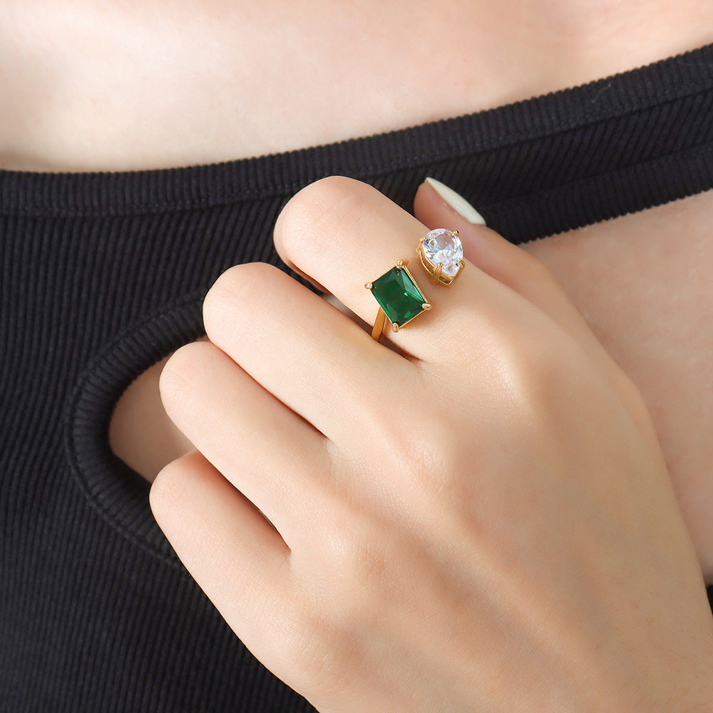 Dual Gem Open Rings