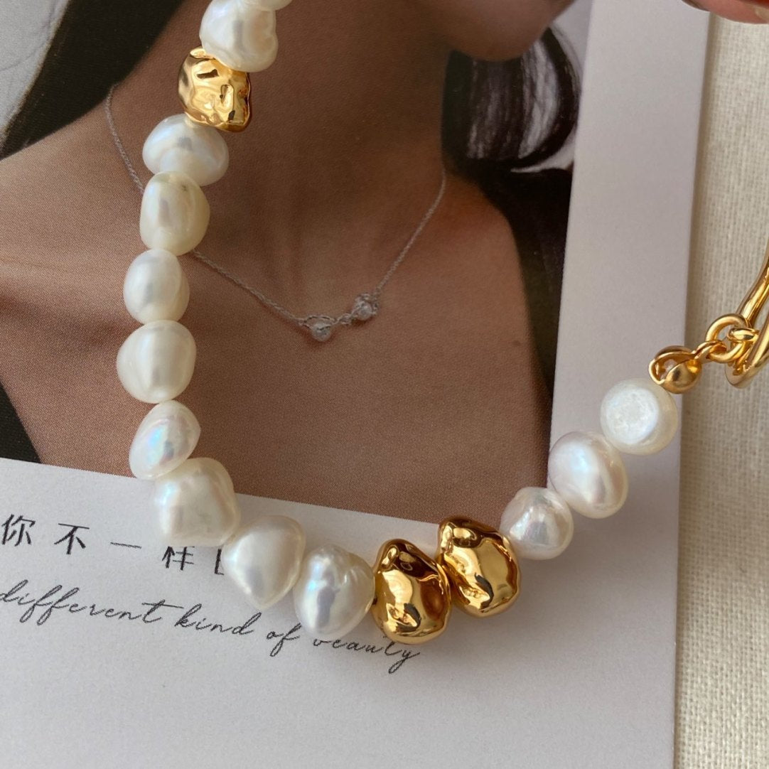Baroque Pearl Bangle