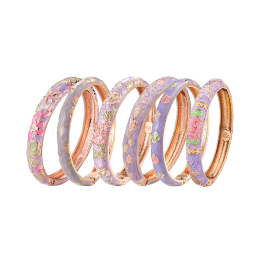 Lavender Petal Bangle