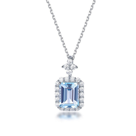 Gemstone Perfume Bottle Necklace