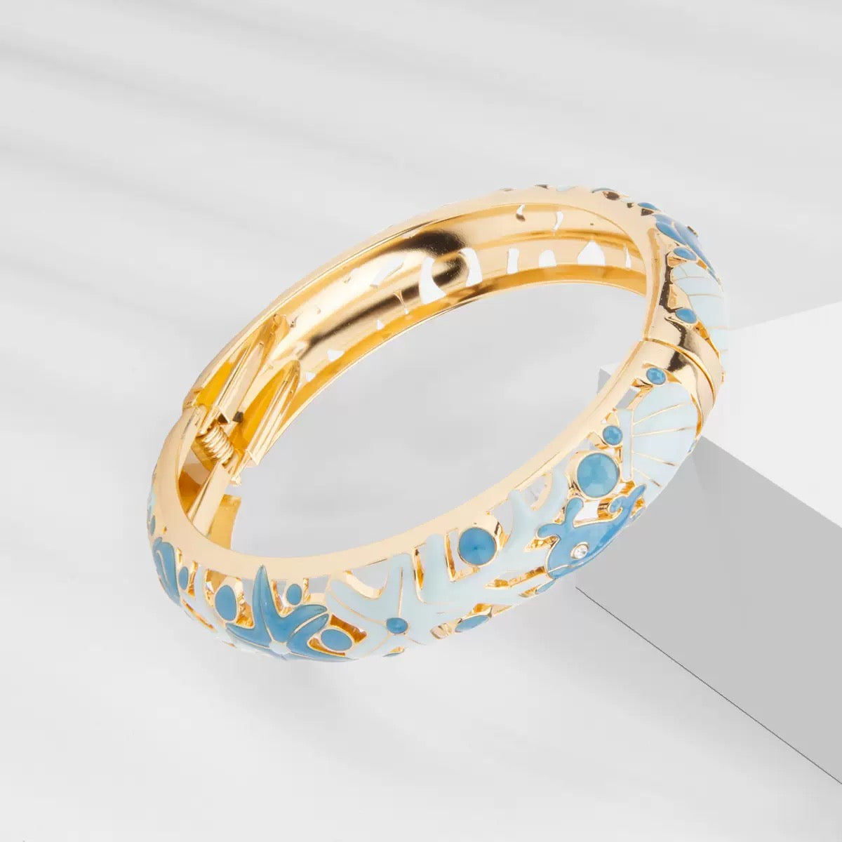 Azure Bloom Bangle