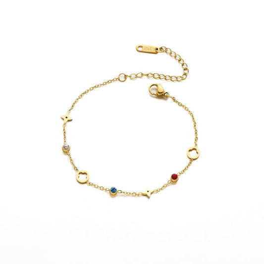 Color Beads Clove Bracelet