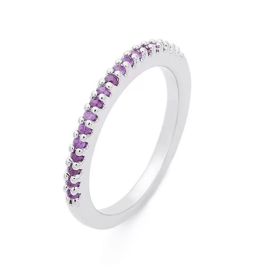 Sapphire  Half Eternity Ring