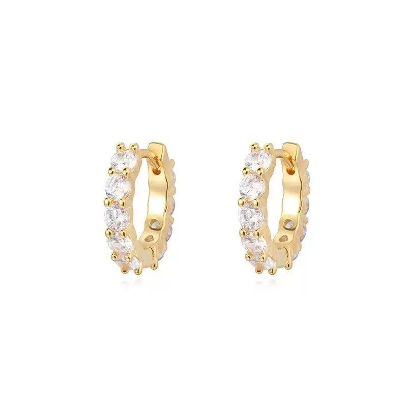 Crystal Hoop Earrings