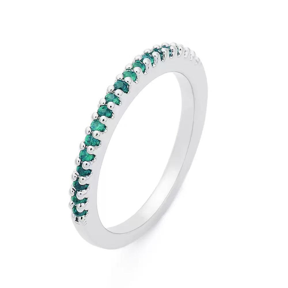 Sapphire  Half Eternity Ring
