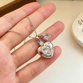 Pink Locket Pendant Necklace