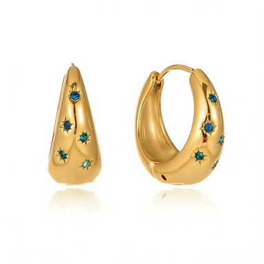 Green Zircon Earrings