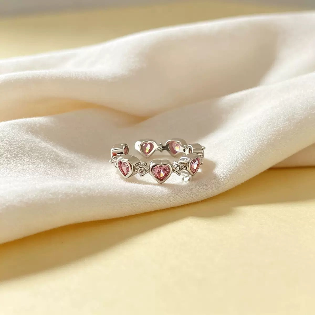 Pinke Heart Ring