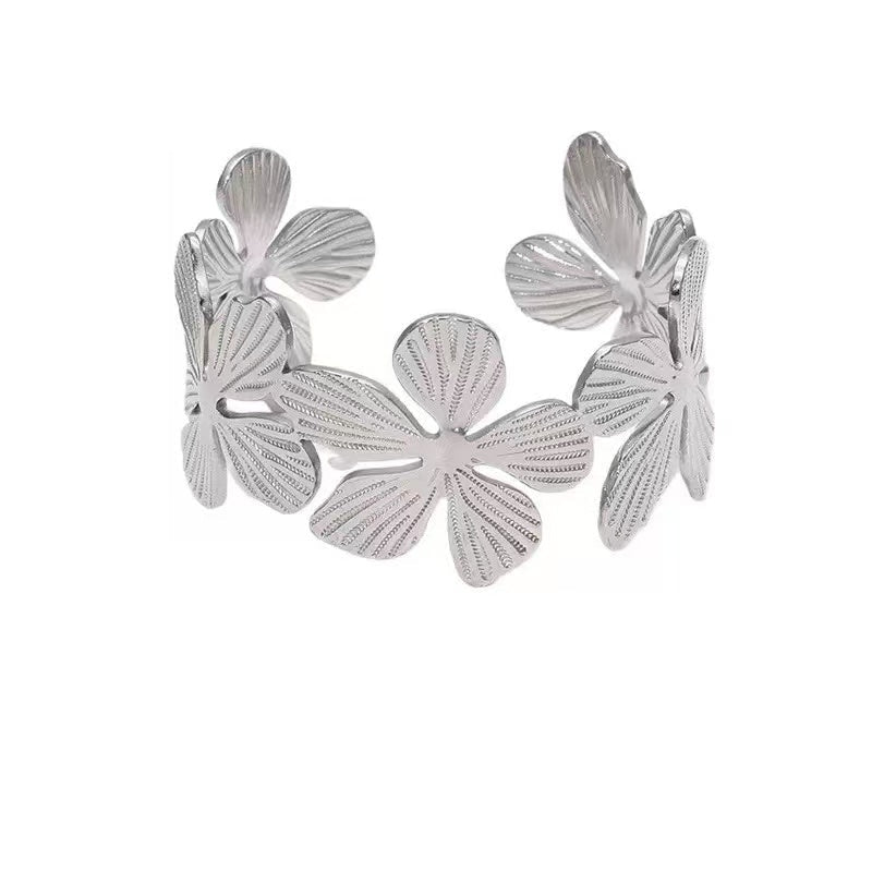 Flower Cuff Bangle