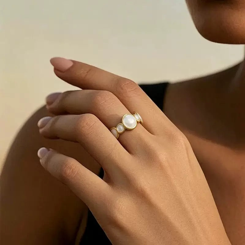 Lunar Pebble Cuff