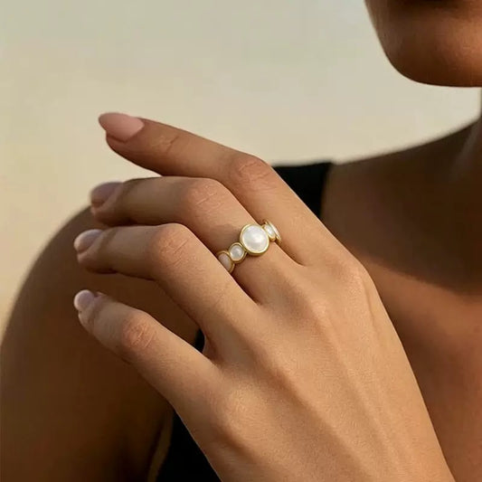 Lunar Pebble Cuff