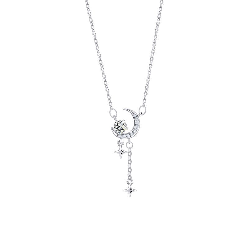 Moon Star Tassel Necklace