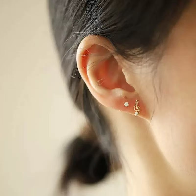 Violin Stud Earrings