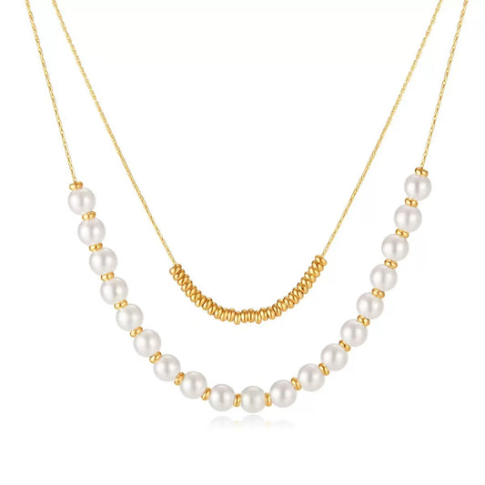 Gold Accent Pearls Necklace