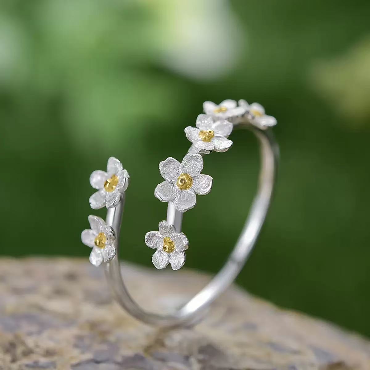 Cherry Blossom Bypass Ring