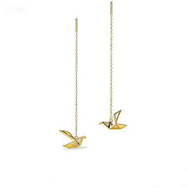 Origami Threader Earrings