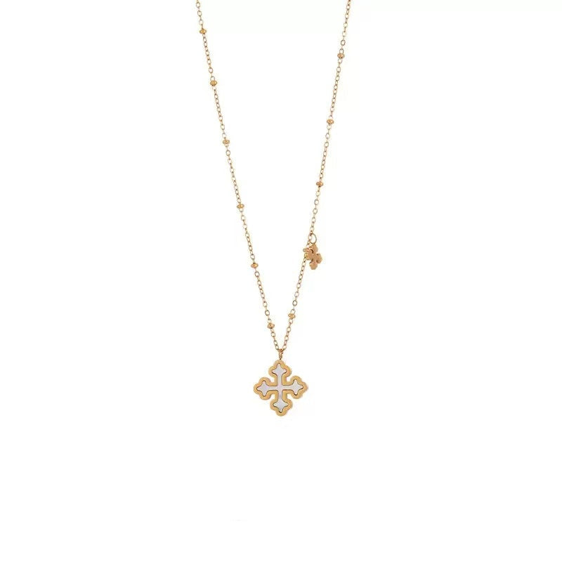 Cross Enamel Necklace