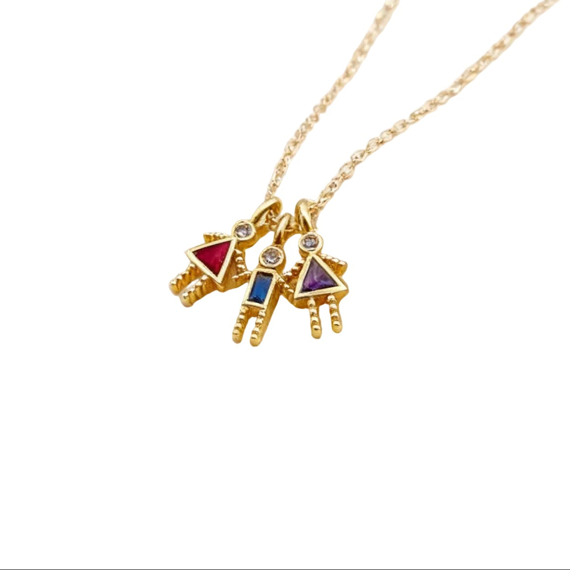 Birthstone Kids Pendant Necklace