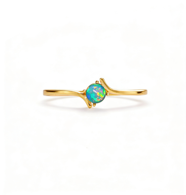 Natural Opal Stacking Ring