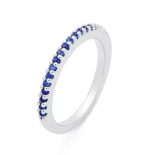 Sapphire  Half Eternity Ring