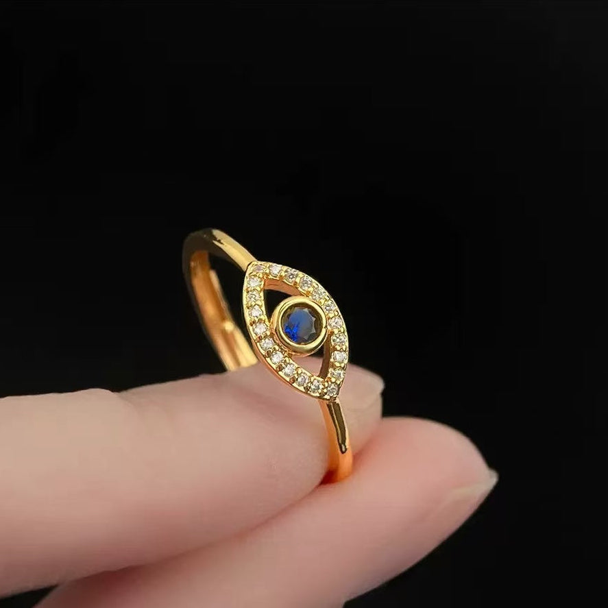 Sapphire Evil Eye Ring
