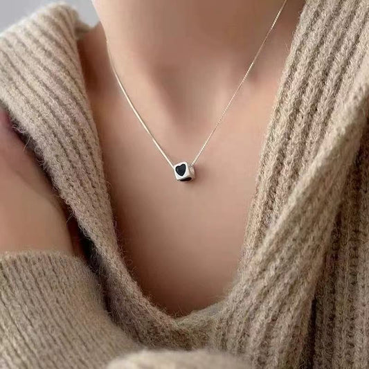 Black Heart Necklace