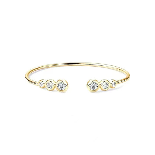 Six-Stone Moissanite Bangle