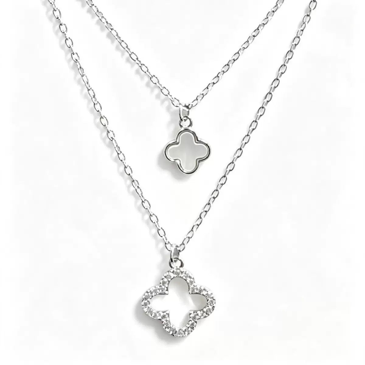 Twin Clover Necklace