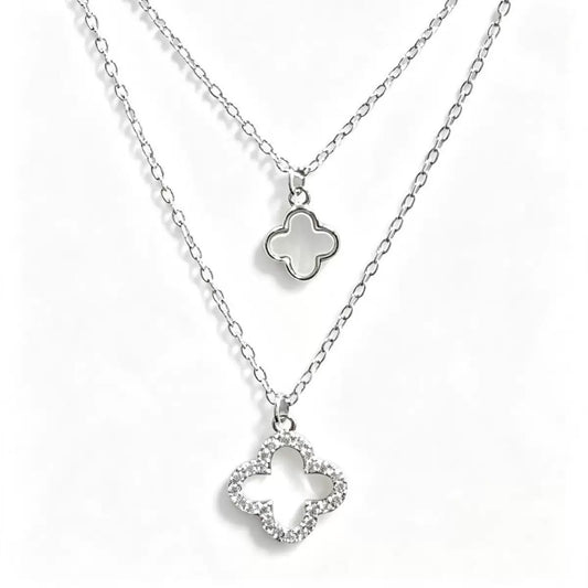 Twin Clover Necklace