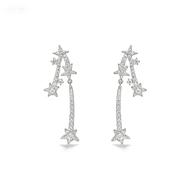 Pentagram Drop Earring