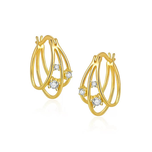 Triple Hoop Earrings