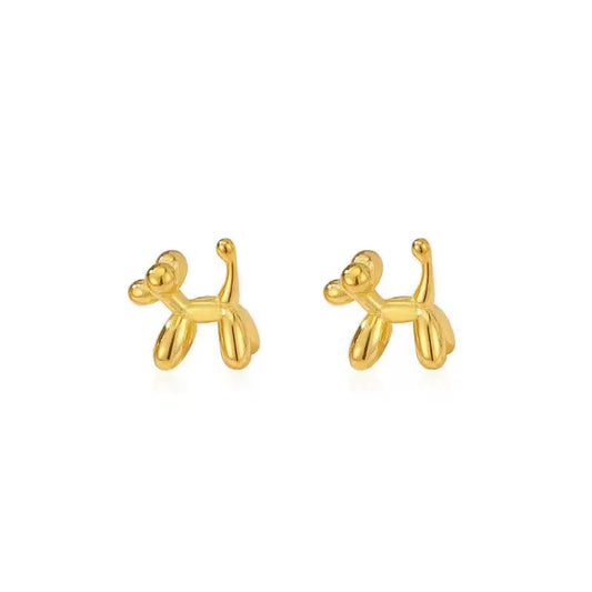 Balloon Dog Stud Earrings