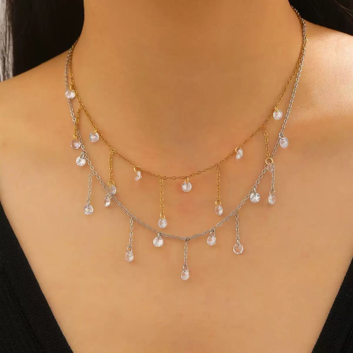 Fringed Pendant Necklace