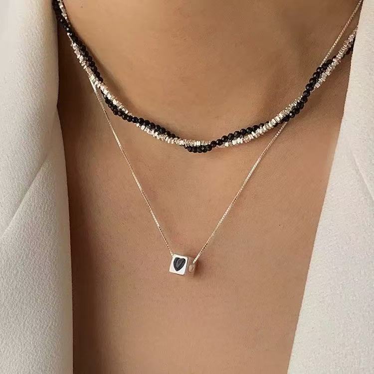 Black Heart Necklace