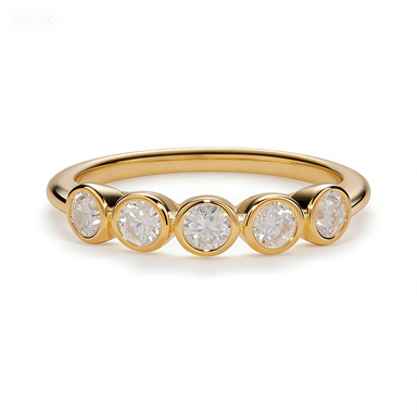 Five-Stone Moissanite Ring