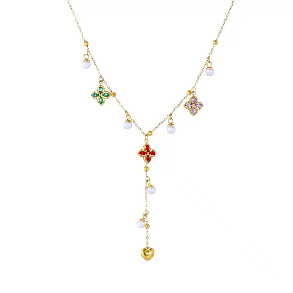 Clover Drop Necklace