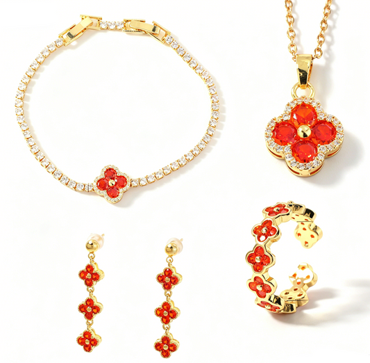 Gilded Clover Glow Set