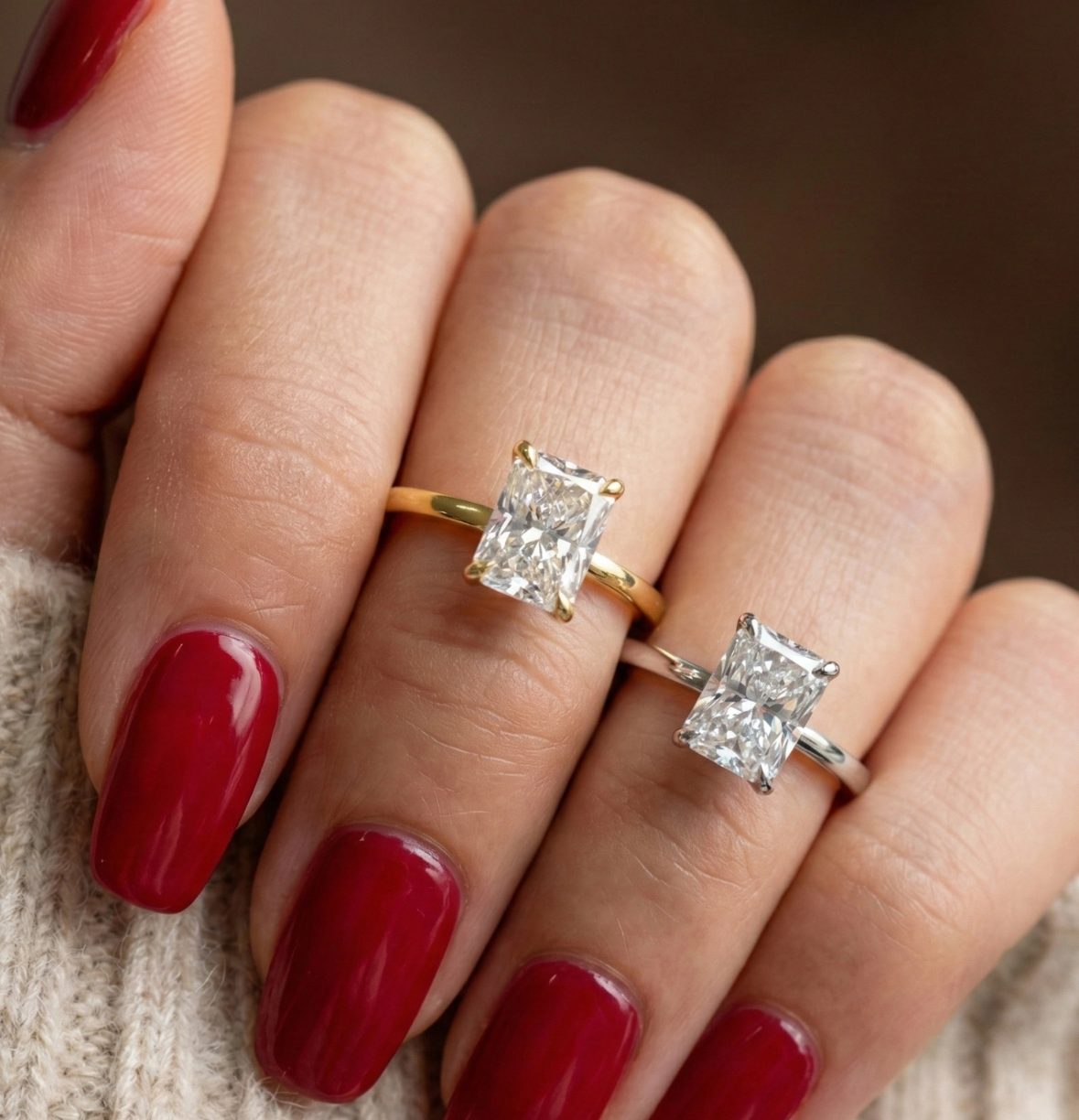 Frozen Brick Silver Ring