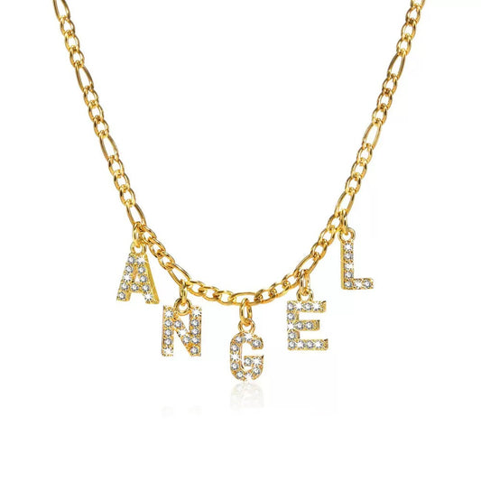 Icy Suspended Custom Name Necklace