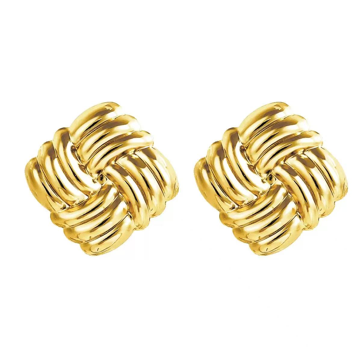 Golden Waffles Earrings