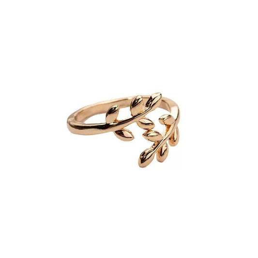 Gold Vermeil Leaf Ring