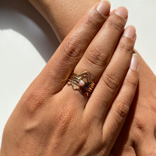 Ripple Stacking Ring