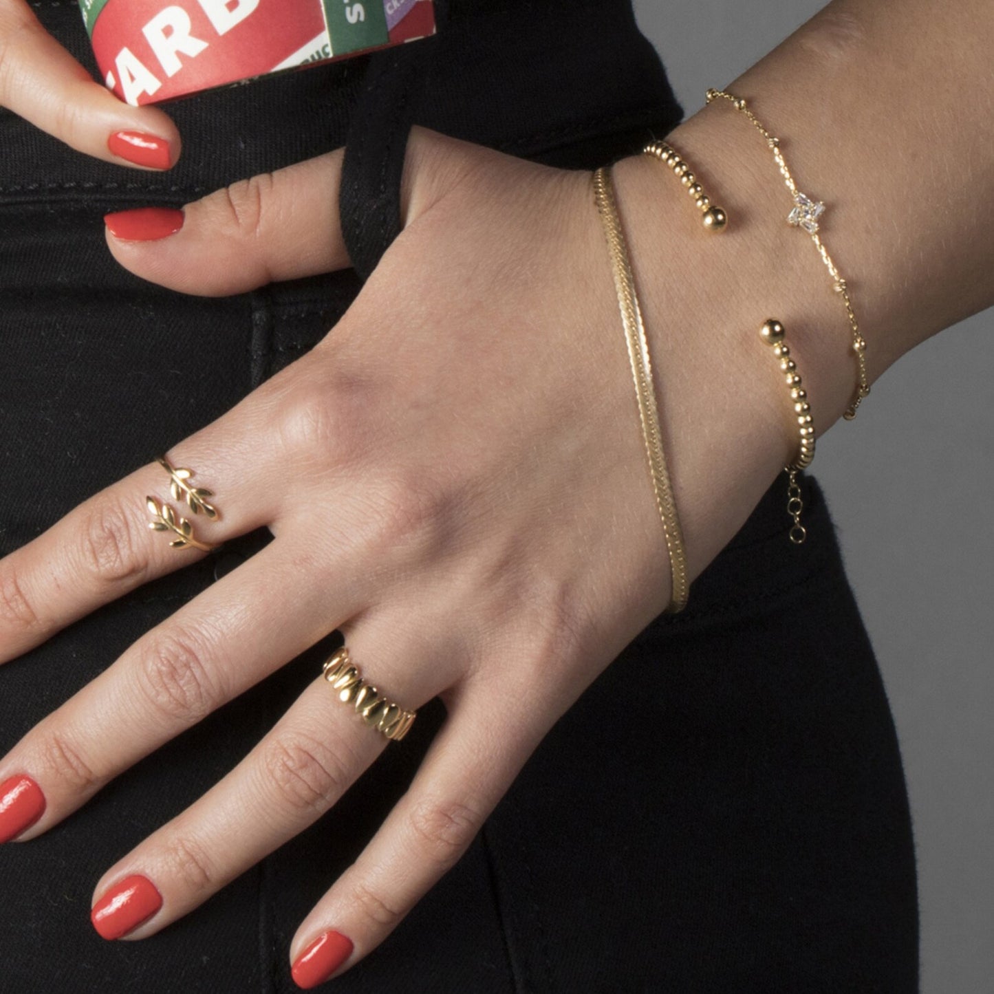 Gold Vermeil Leaf Ring