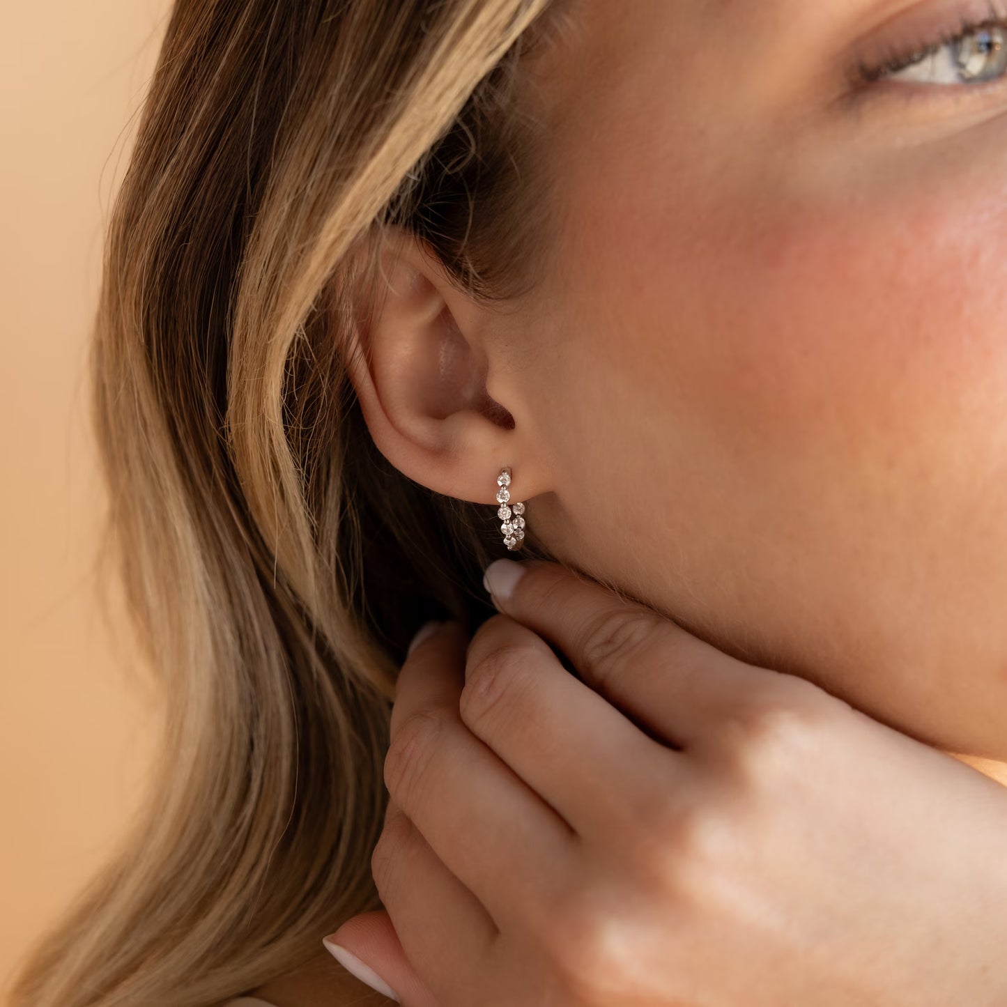 Crystal Hoop Earrings