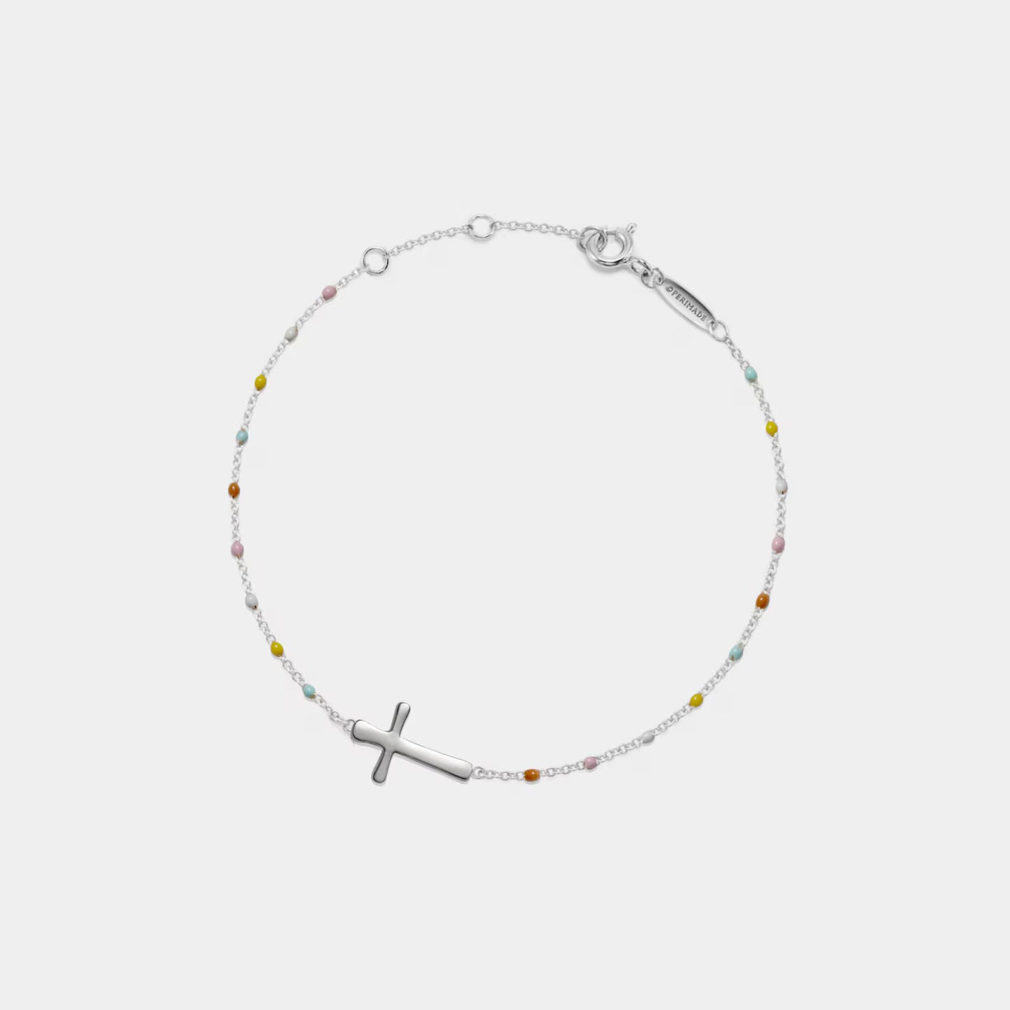 Cross Boho Color Bead Bracelet