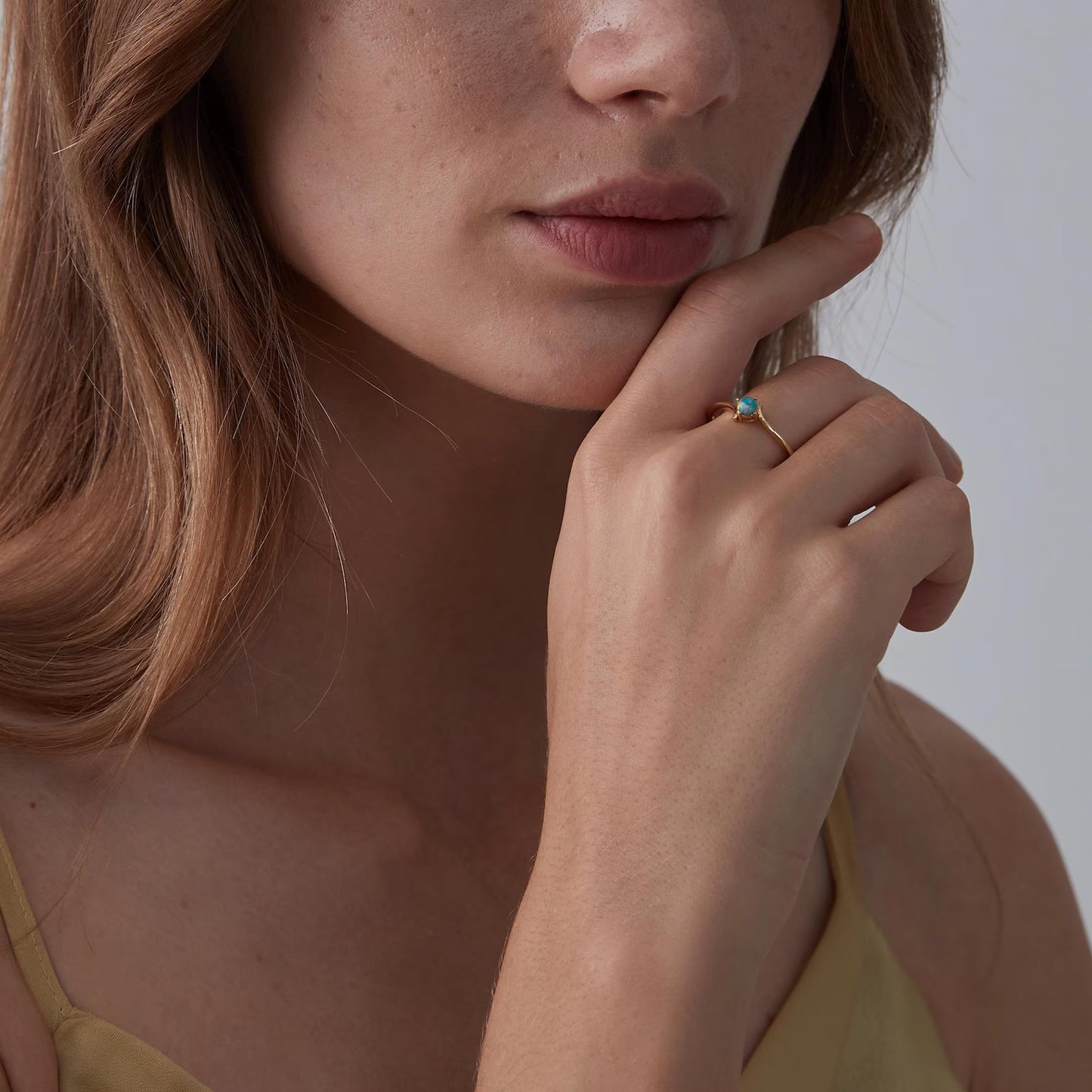 Natural Opal Stacking Ring