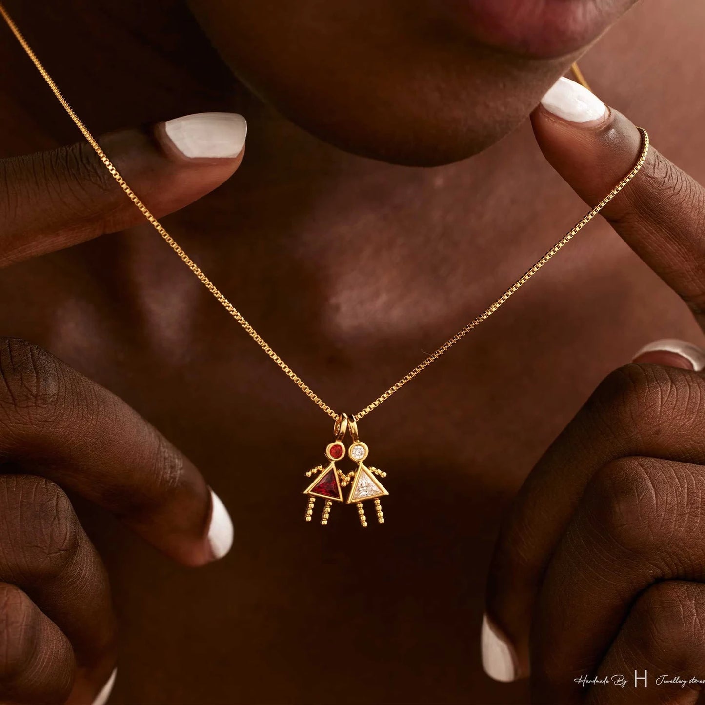 Birthstone Kids Pendant Necklace