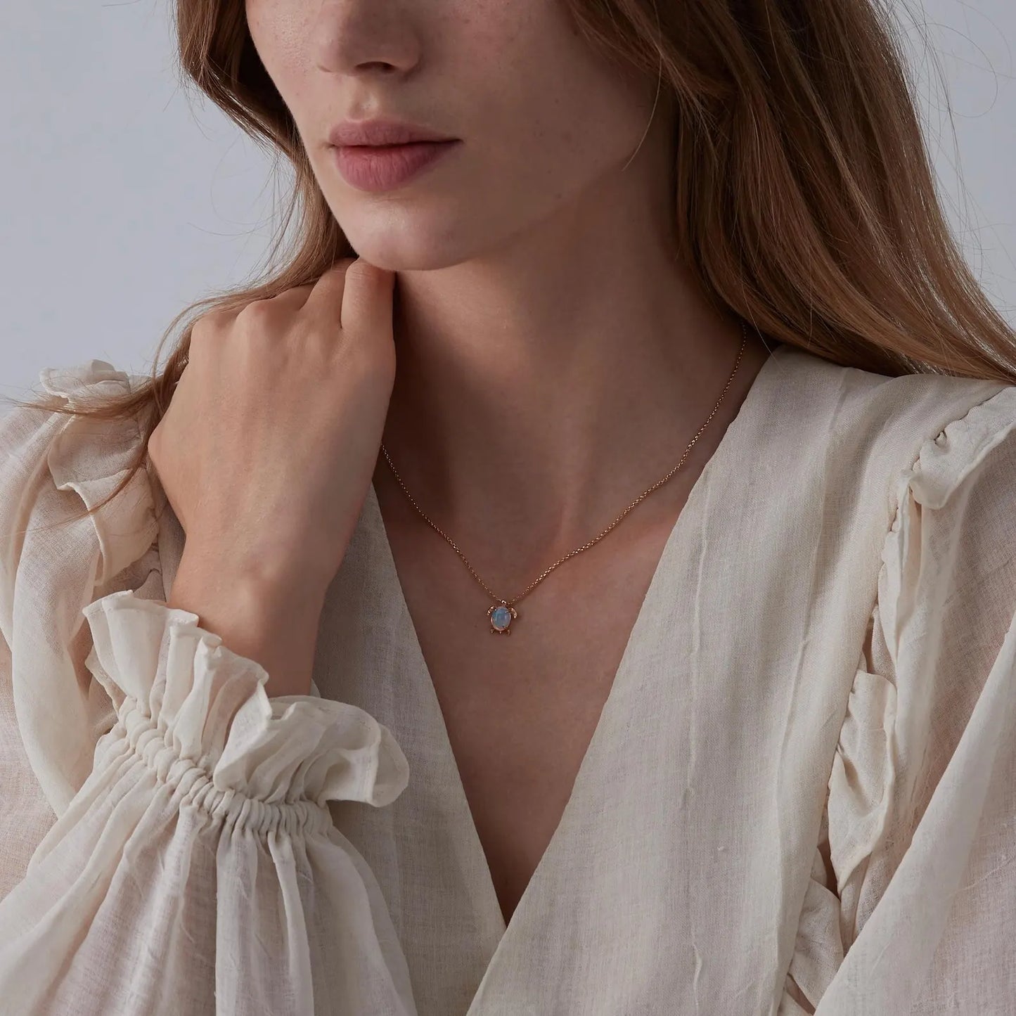 Opal Sea Turtle Beach Necklace