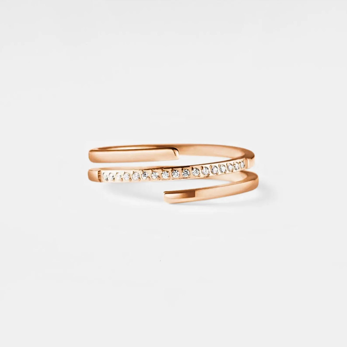 Three Row Stacking Band Ring